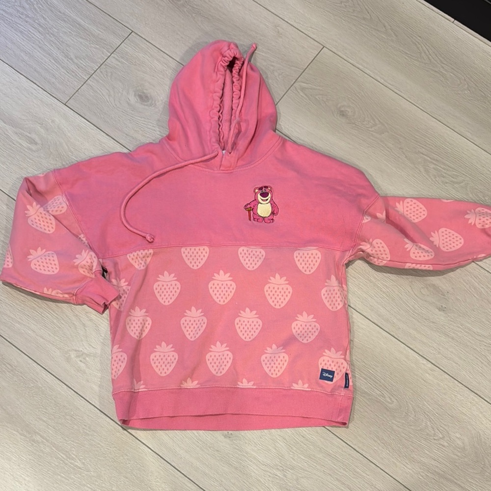Disney Lotso Pink Hoodie with Strawberry Print
